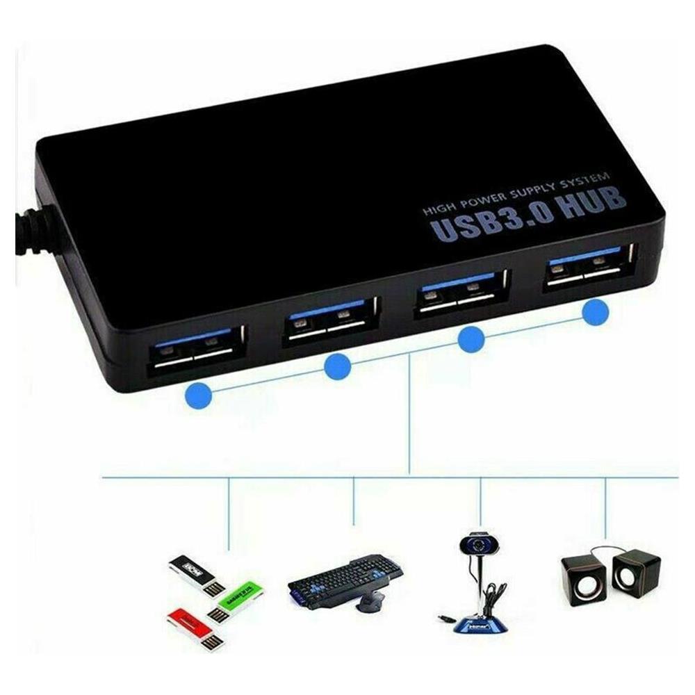 Hub Usb 3.0 Con 4 Porte Nero - Foto 2