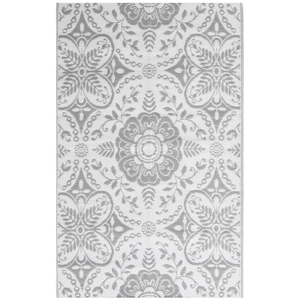 Tappeto Da Esterno Grigio Chiaro 140x200 Cm In Pp - Foto 2