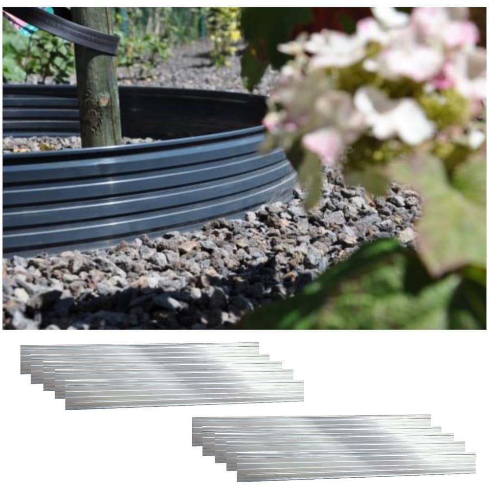 Set Di 10 Bordure Per Aiuole Green Universe 14cm X 100cm | Aiuole Giardino | Cordoli Per Aiuole - Foto 1