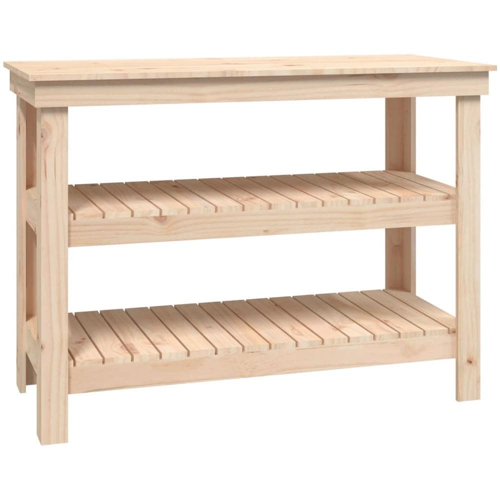 Banco da Lavoro 110,5x50x80 cm in Legno Massello di Pino - Foto 2