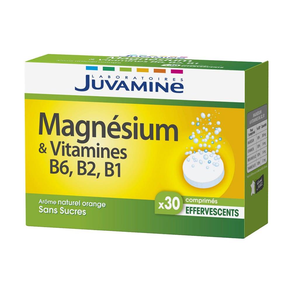 Magnesio & Vitamine B6 B2 B1 30 Comprime Effervescenti Juvamine - Foto 1