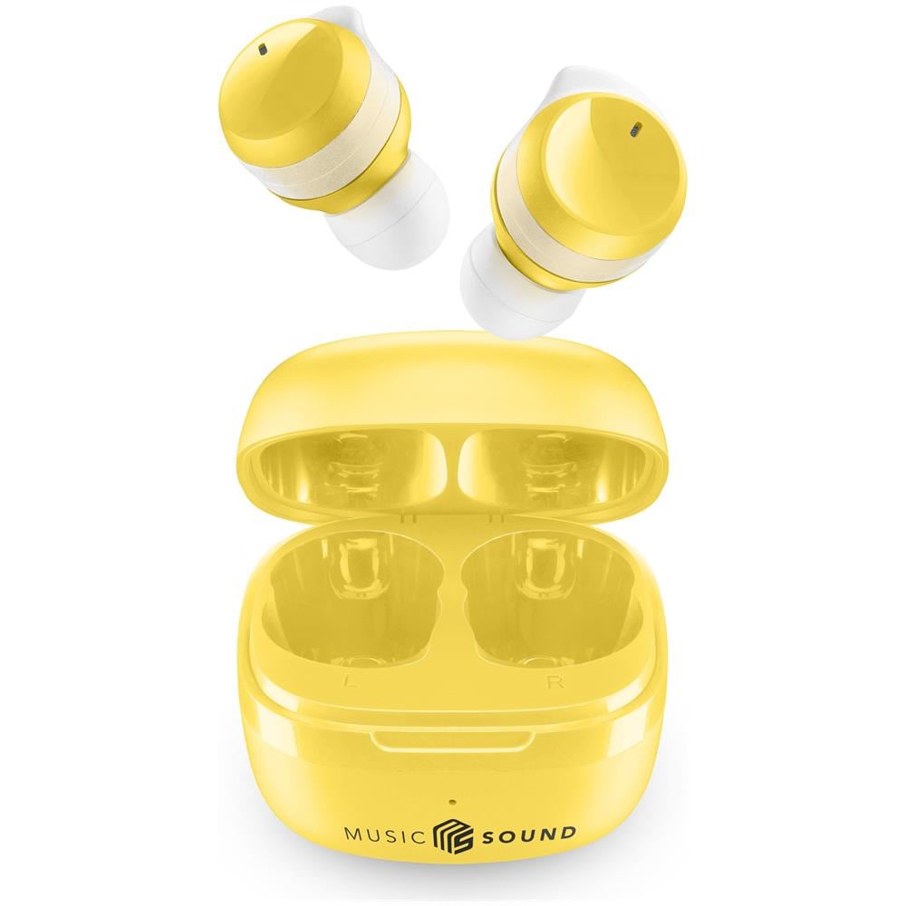 Cuffie Bluetooth FLOW con Custodia di Ricarica Colore Gialle - Foto 2