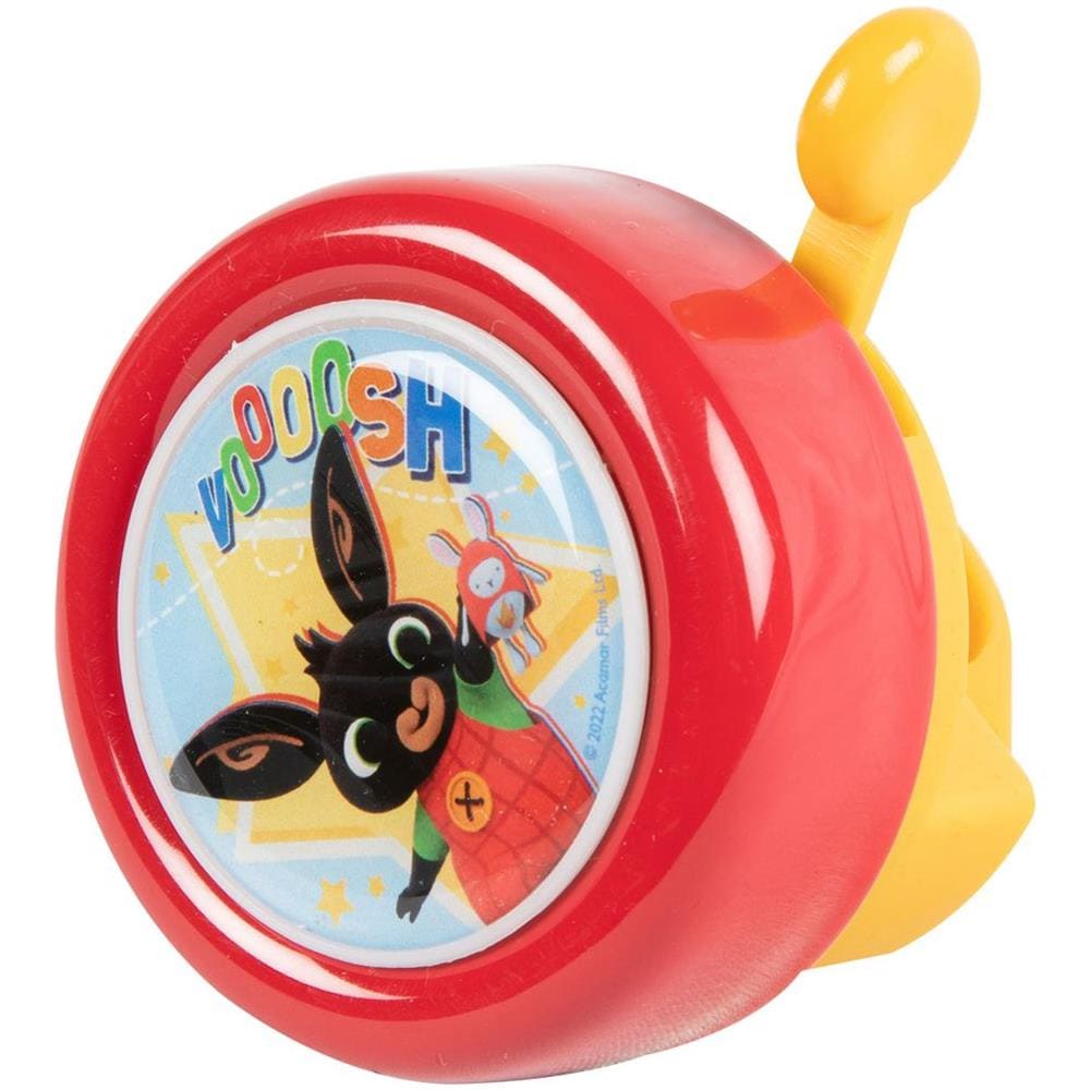 Campanello Bici Metallo Bambino Coniglietto Bing Rosso Ciclo - Foto 1