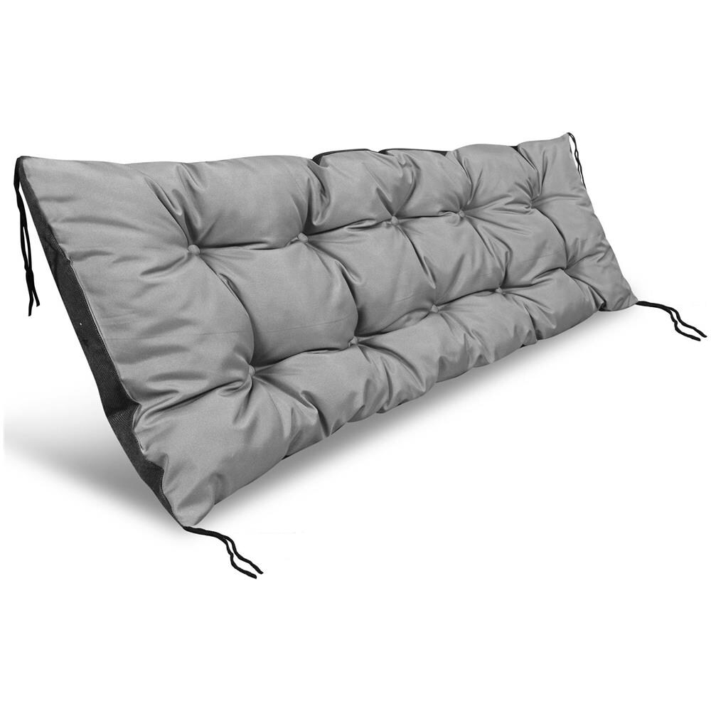 Cuscino da giardino impermeabile grigio 100x50 cm per panca /altalena - Foto 1