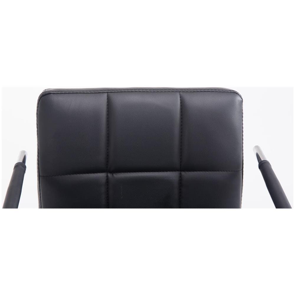 Sgabello Design Lucy V2 In Similpelle I Sedia Sgabello Con Schienale Girevole E Regolabile H 63-84 CM I Sedia Bar Con Braccioli Nero - Foto 5