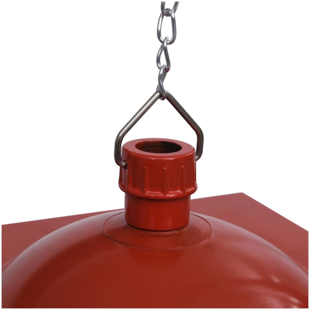 Lampada Natalizia Sospesa Led E Babbo Natale Rossa 27x27x45 Cm - Foto 7