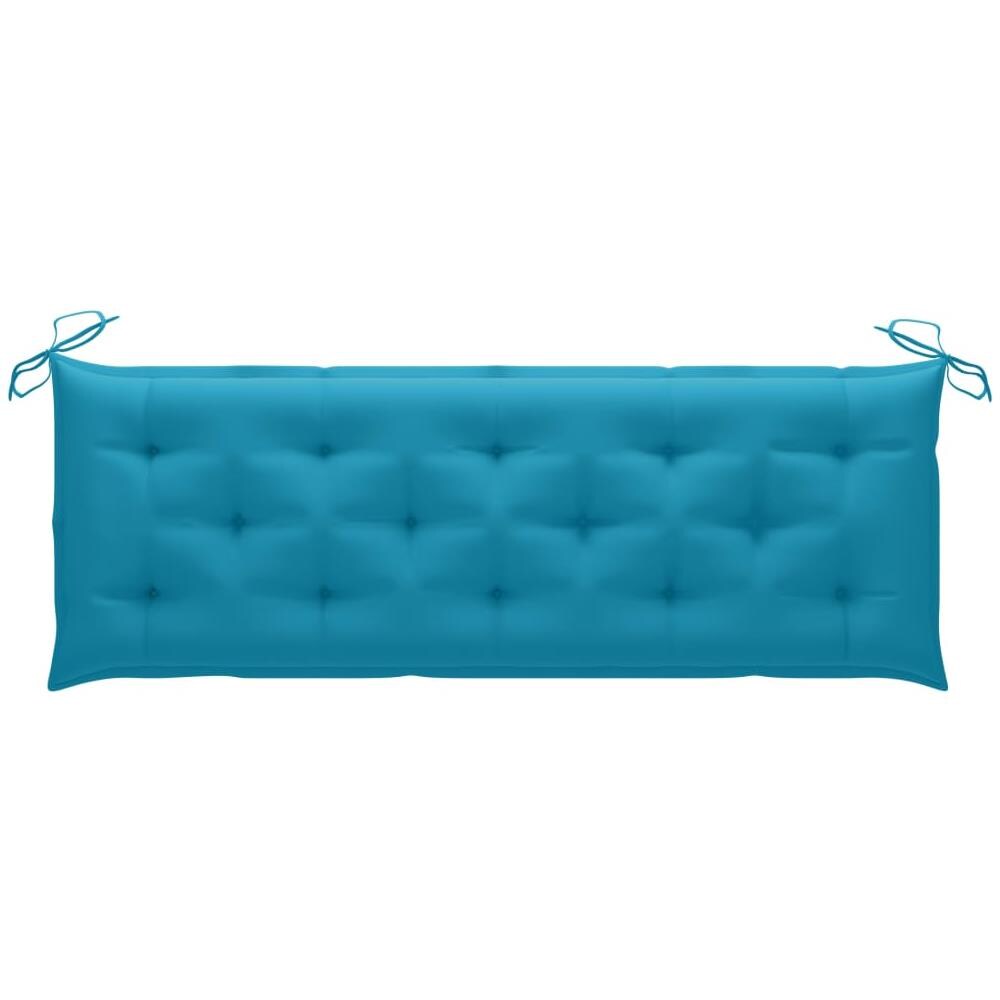 Panchina Da Giardino Impilabile E Cuscino 159cm Teak Massello - Foto 4