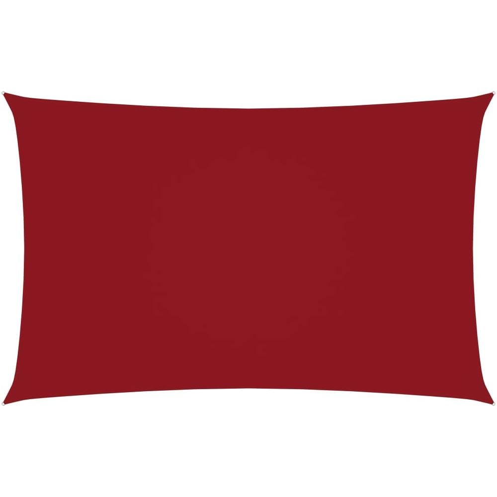 Parasole a Vela Oxford Rettangolare 2x4,5 m Rosso - Foto 1