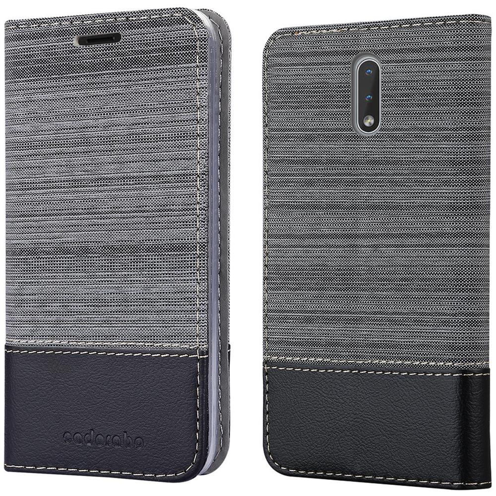 Custodia Compatibile Con Nokia 2.3 In Grigio Nero - Coperchio Protettiva Con Chiusura Magnetica, Funzione Stand E Tasca Per Le Carte - Foto 8