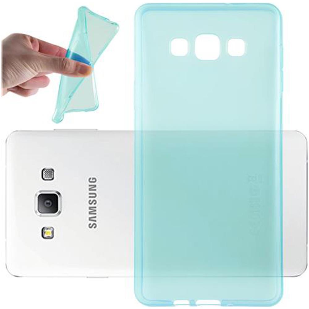 Custodia Compatibile Con Samsung Galaxy A7 2015 In Blu Transparente - Coperchio Protettivo In Silicone Tpu Flessibile - Foto 1