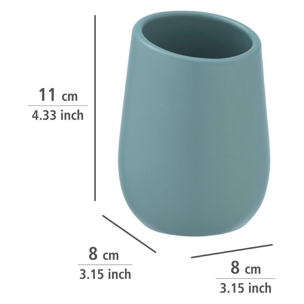 Tazza In Ceramica Per Spazzole Badi, Grigio, - Foto 6