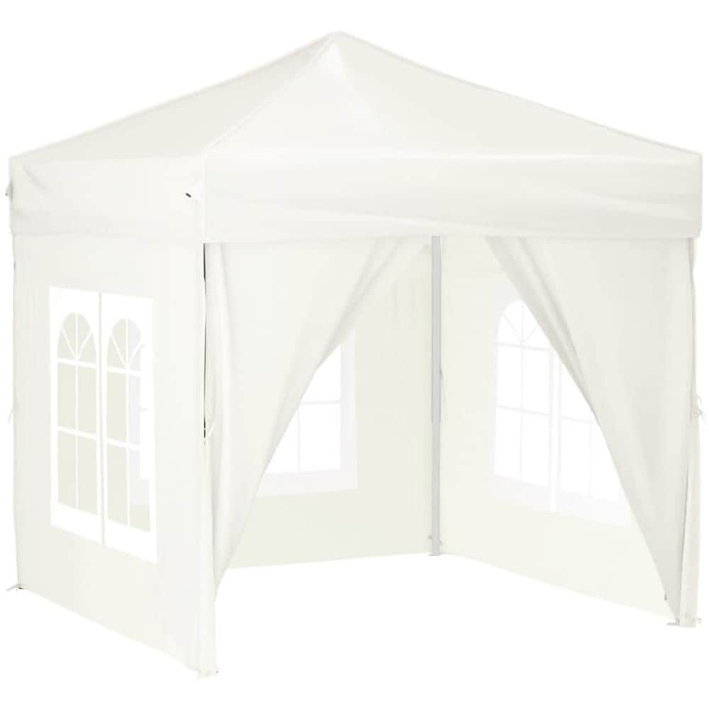 Tenda Per Feste Pieghevole Con Pareti Laterali Crema 2x2 M - Foto 2