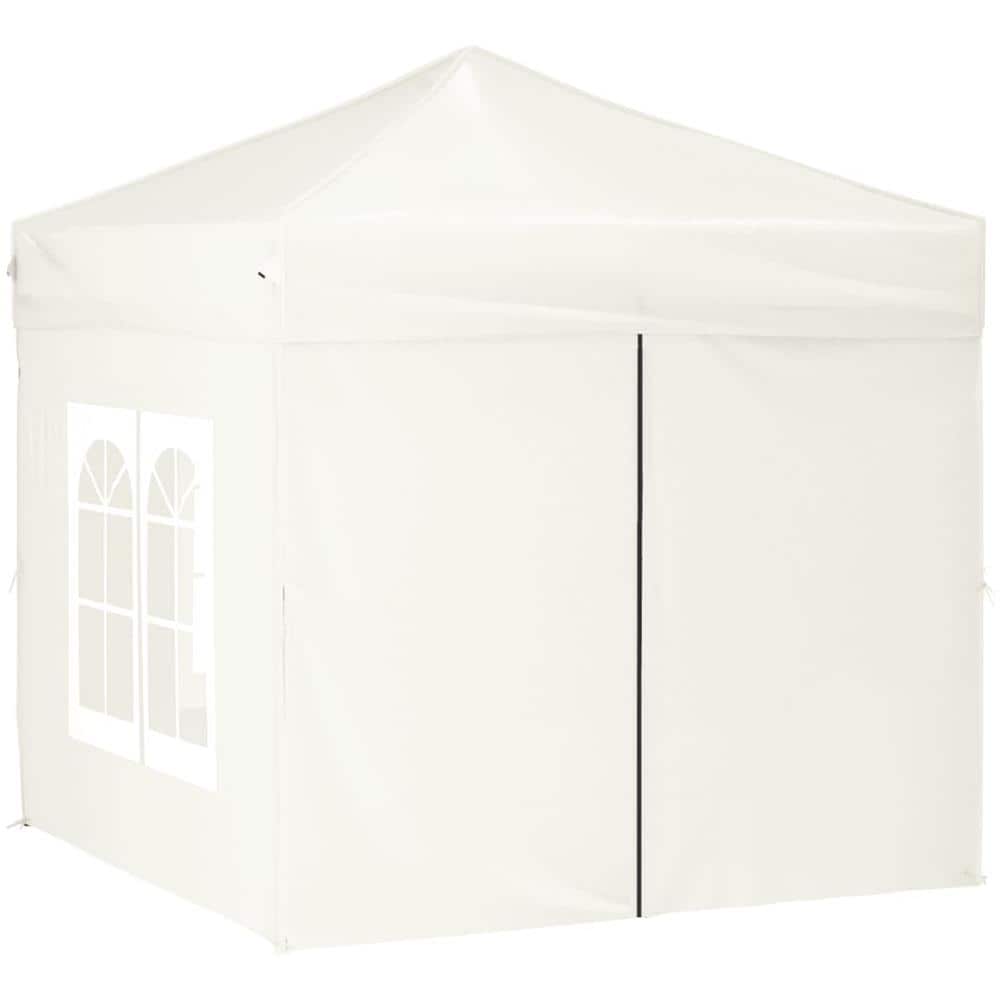 Tenda Per Feste Pieghevole Con Pareti Laterali Crema 2x2 M - Foto 3