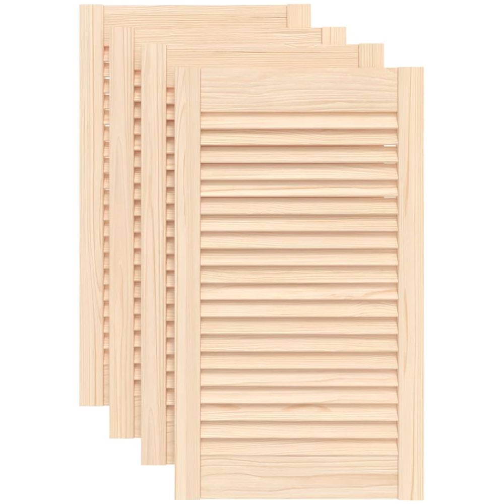 Ante con Design a Lamelle 4 pz 69x39,4 cm in Legno di Pino - Foto 1