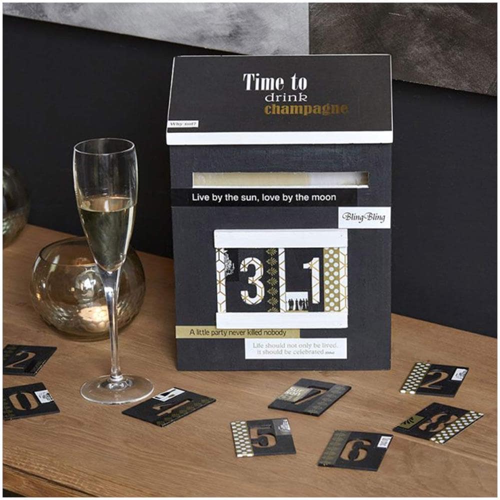 2 Calendari Dell'avvento Con Cassetta Delle Lettere In Legno 28 Cm - Foto 1