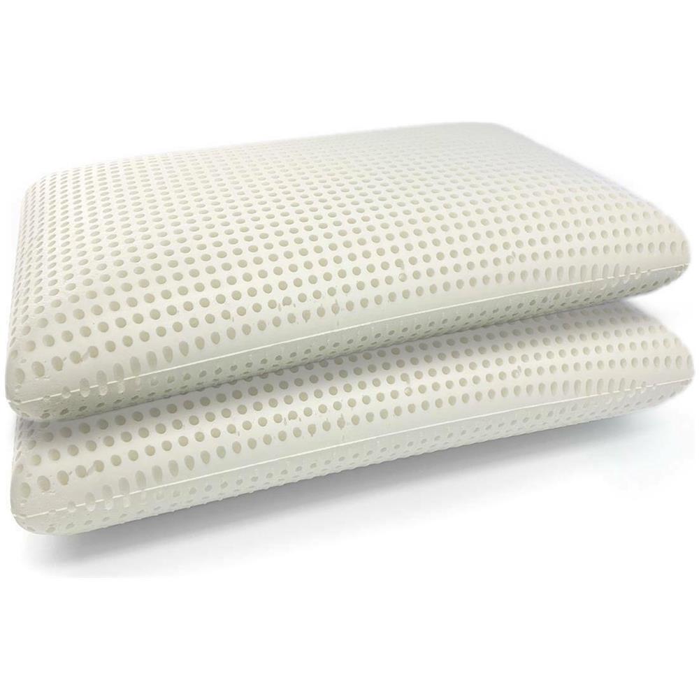 Guanciale Vergine, Cuscino Ergonomico ""saponetta"" In Memory Foam Forato, 100% Made In Italy, Anallergico E Traspirante, 71x41xh15 Cm, Singolo - Foto 2