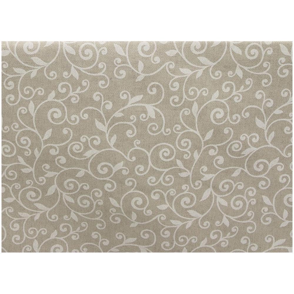 Tovaglia Miros Resinata Antimacchia Copritavolo Cucina Disegno Stefy 140x140 Beige - Foto 5
