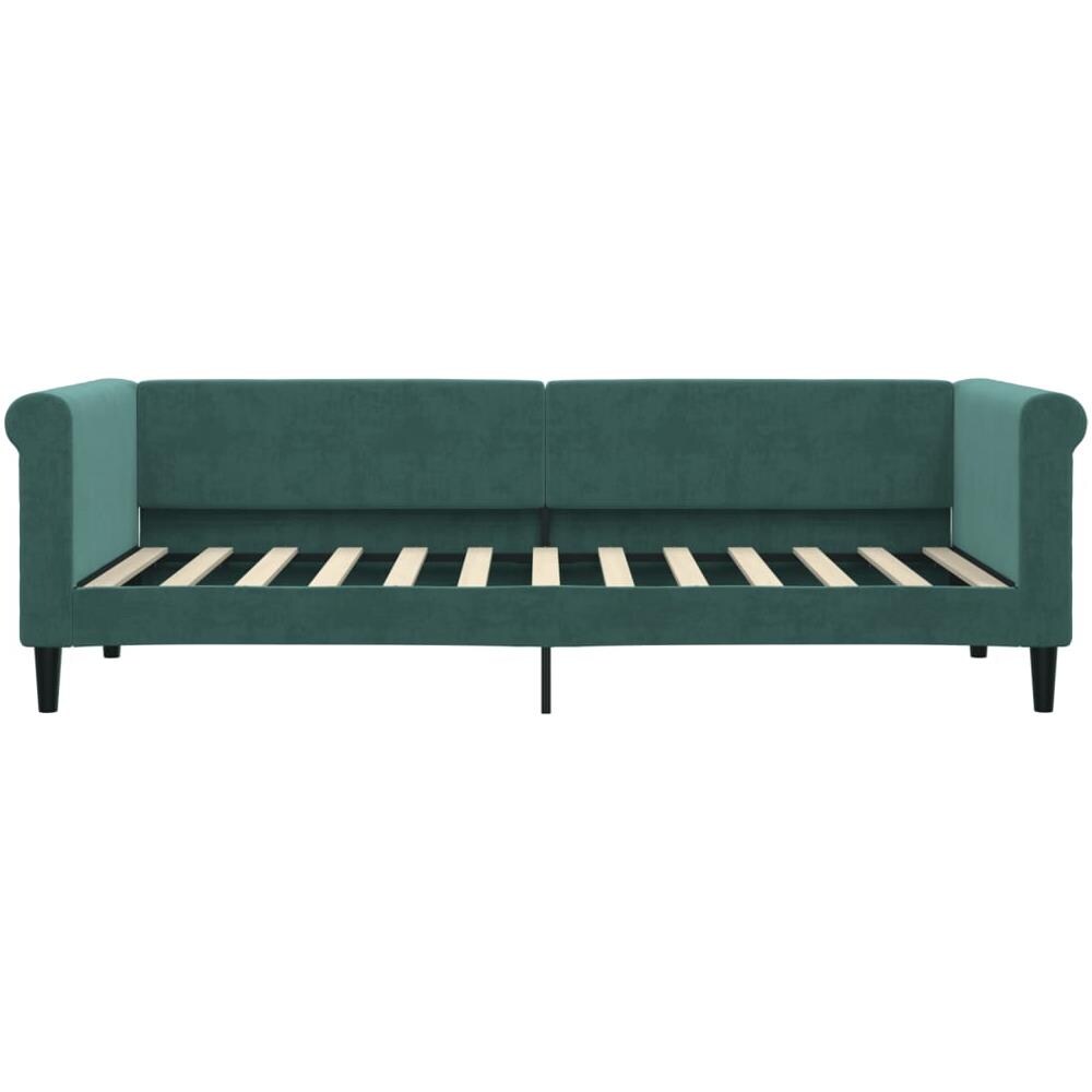 Letto Da Giorno Verde Scuro 80x200 Cm In Velluto - Foto 2