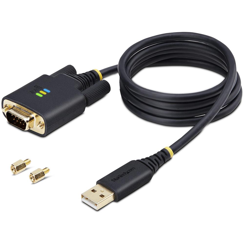 Cavo da USB a seriale 1m, Ritenzione COM, Viti /dadi intercambiabili, Adattatore USB-A a DB9 RS232 Protezione ESD, Windows /macOS /Linux - Foto 9