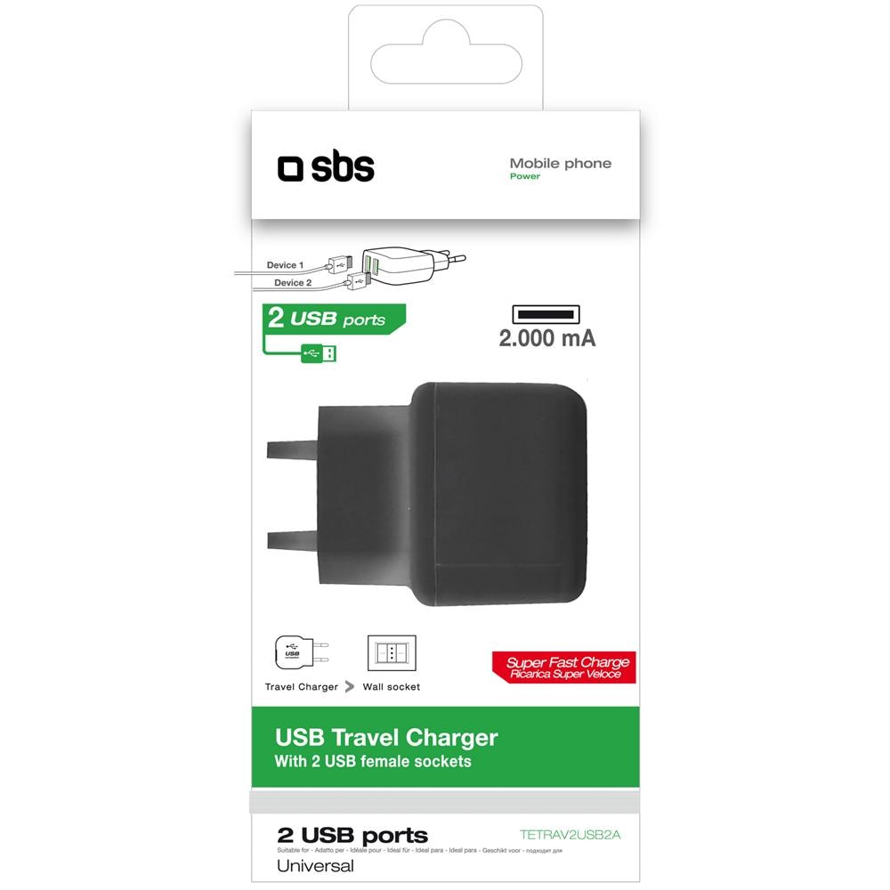 Caricab da viaggio USB 2000 mAh - - Foto 1