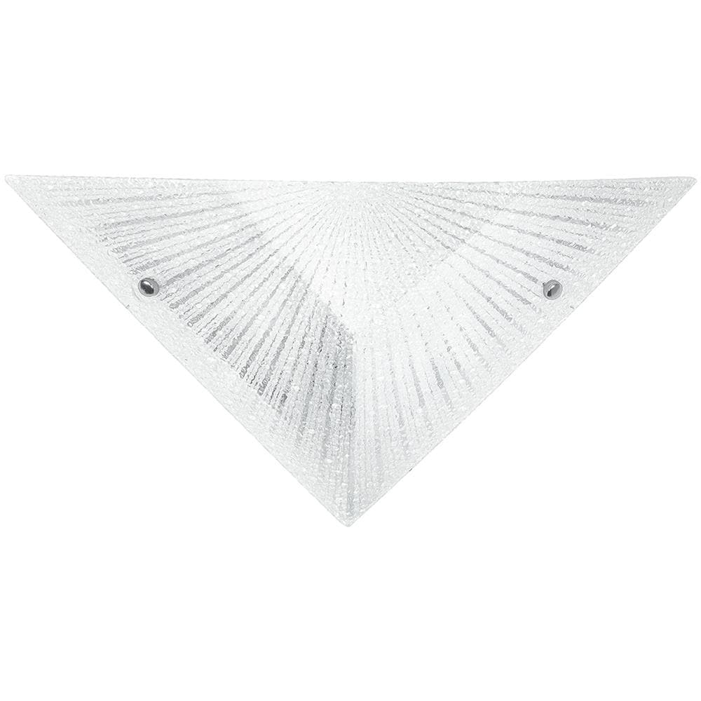 I-ISIDE / AP - Applique di forma triangolare bianca con decorazione moderna 60 watt E27 - Foto 1