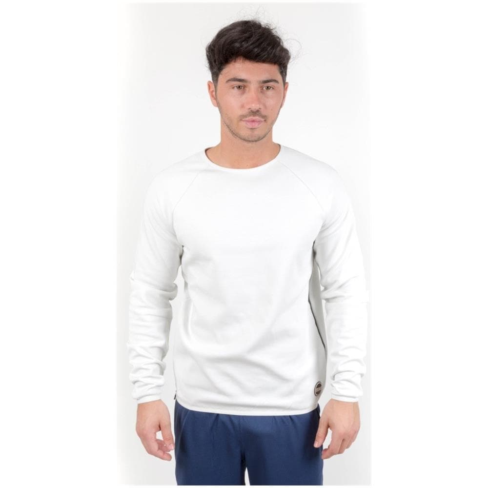 Felpa Giro Con Termonastrature Bianco M - Foto 1