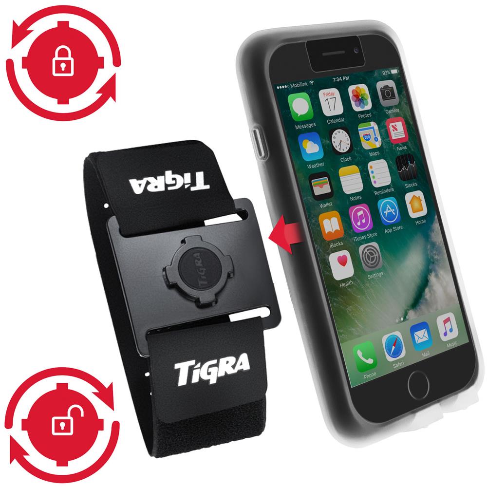 Fascia Da Braccio Smartphone Fixation Fitclic Cinturino Regolabile - Nero - Foto 5
