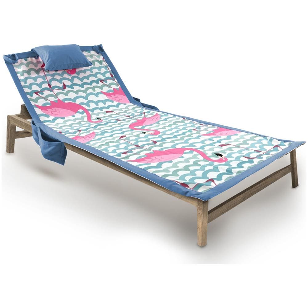 Telo Mare Da Lettino Con Cuscino Modello Comodo Summer Disegno Domingo - Foto 5