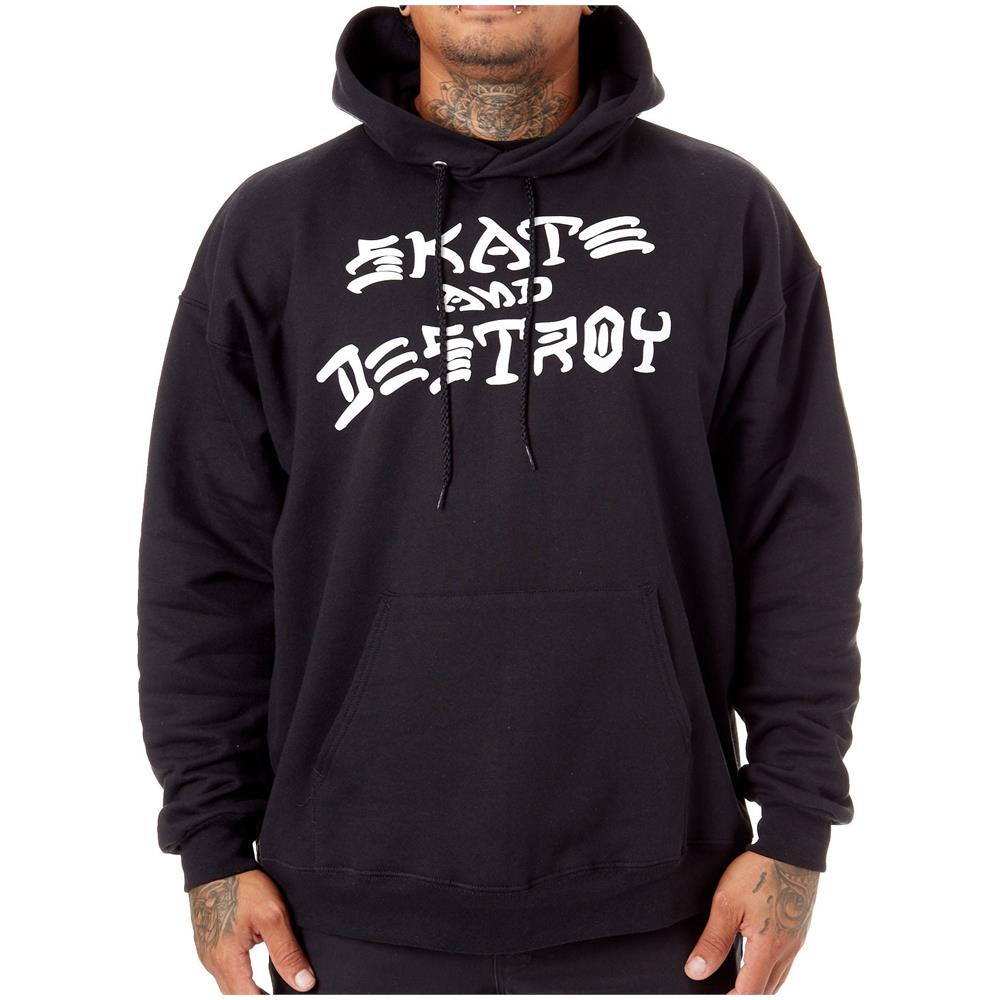 Felpa Con Cappuccio Skate And Destroy Nero (m, Nero) - Foto 2