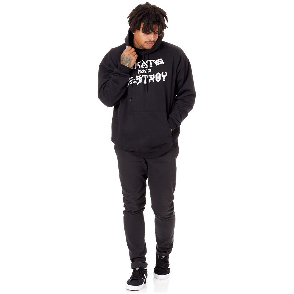 Felpa Con Cappuccio Skate And Destroy Nero (m, Nero) - Foto 4