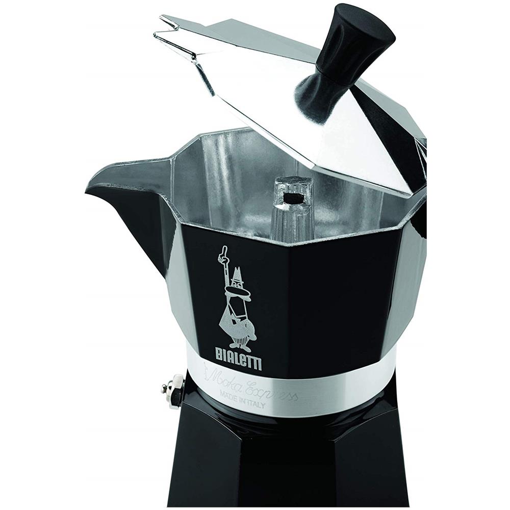 Moka Express Caffettiera Manuale 1 Tazza Alluminio Colore Nero - Foto 2