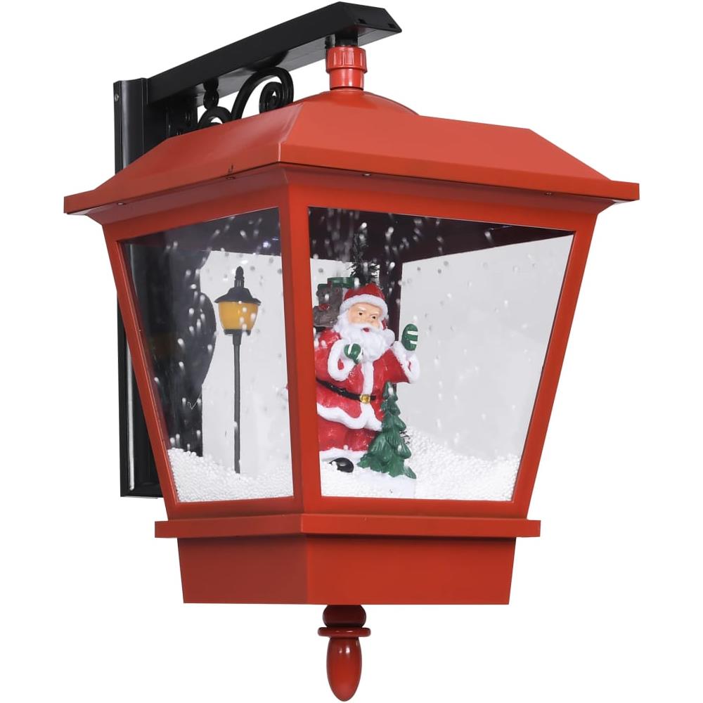 Lampada Natalizia Da Parete Led E Babbo Natale Rossa 40x27x45cm - Foto 2