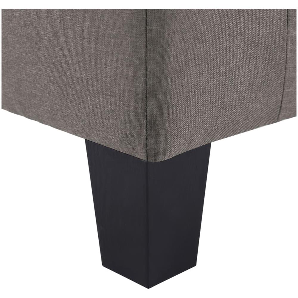 Divano A 3 Posti Grigio Talpa In Tessuto - Foto 8