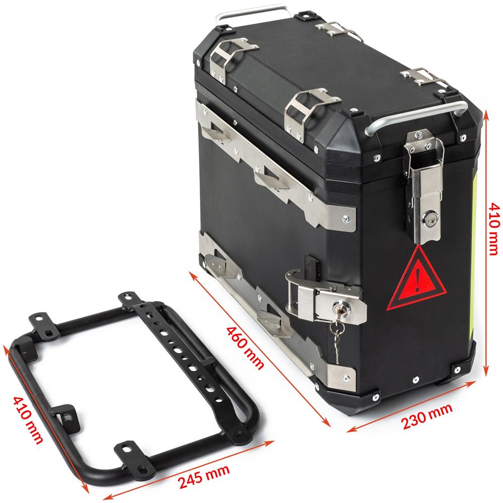 Valigia Laterale Destra Moto Alluminio 30l Nero - Foto 2