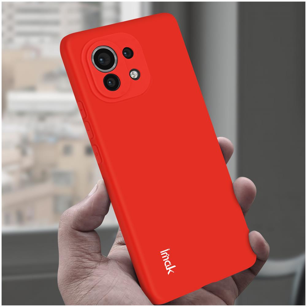 Cover Per Xiaomi Mi 11 In Gel Di Silicone Flessibile E Resistente,, Rossa - Foto 5