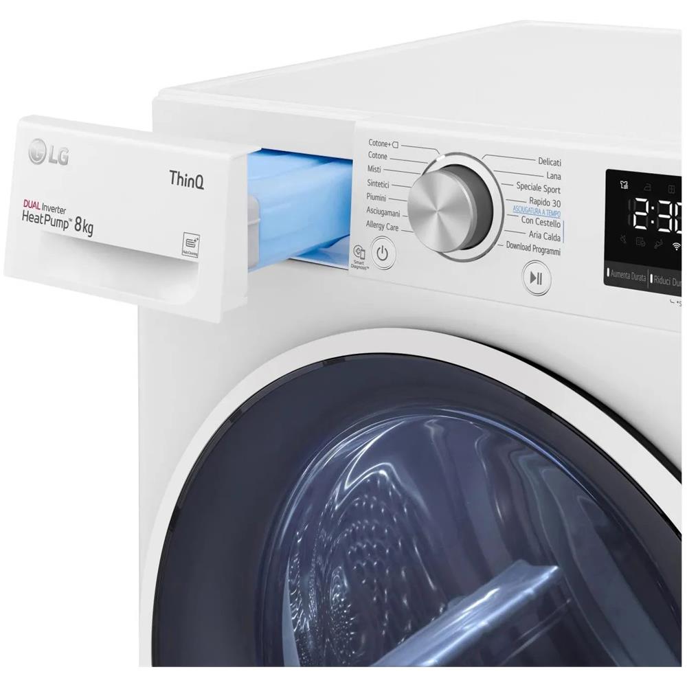Asciugatrice RH80V9AVHN Smart Dual EcoHybrid 8 Kg Classe C a Condensazione con Pompa di Calore - Foto 4