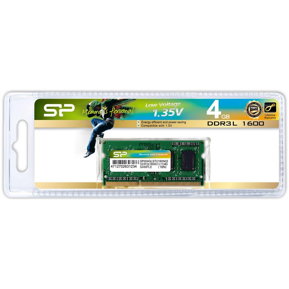 DDR3L 204-PIN SO-DIMM 4GB, DDR3L, Computer portatile, 204-pin SO-DIMM, 512M x 8, 1 x 4 GB, Verde - Foto 2