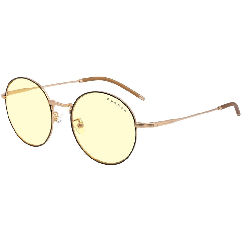 Occhiali Videogiochi E Computer | Modello: Ellipse, Colore Del Cornice: Black / Gold, Tinta De Lenti: Ambra (blocca 65% Luce Blu E 100% Uv Luce) | Luce Blu Bloccanti | Lente Brevettata - Foto 2