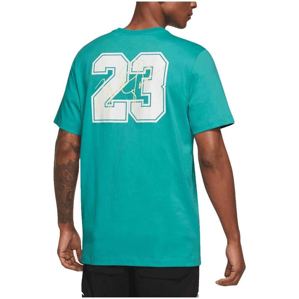 T-shirt Da Uomo Essentials Flight 23 Verde Taglia Xl Cod Dm1428-392 - Foto 2