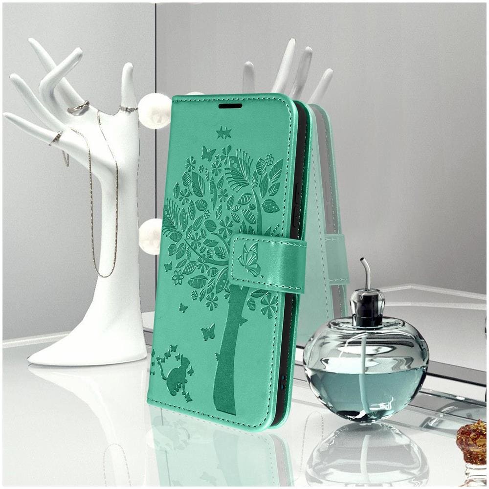 Custodia Portafoglio Galaxy A53 5g, Supporto Video Stampa Mandala A Albero Verde - Foto 5