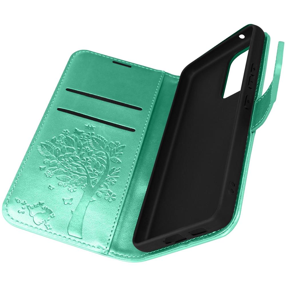 Custodia Portafoglio Galaxy A53 5g, Supporto Video Stampa Mandala A Albero Verde - Foto 1