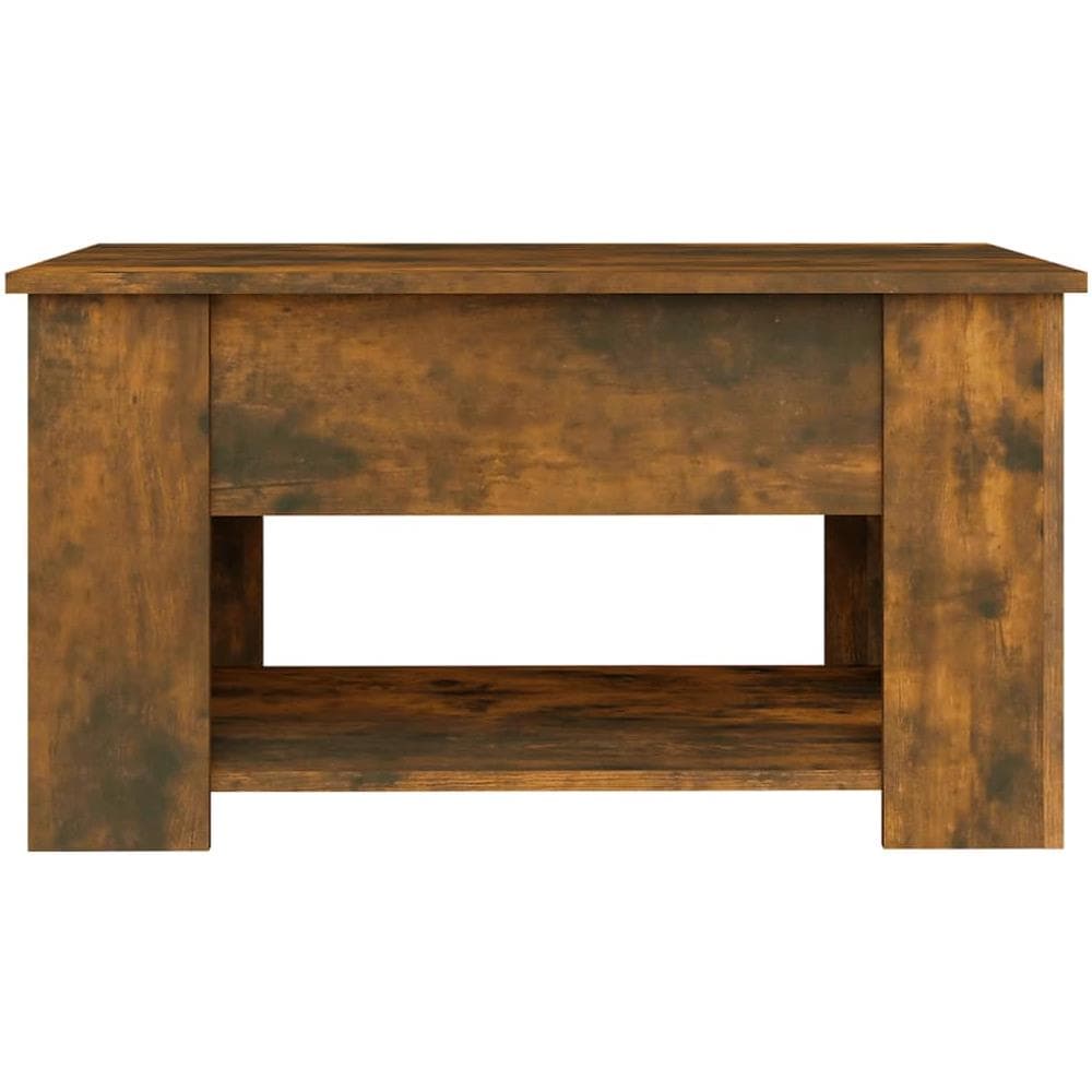 Tavolino Da Salotto Rovere Fumo 79x49x41cm In Legno Multistrato - Foto 2