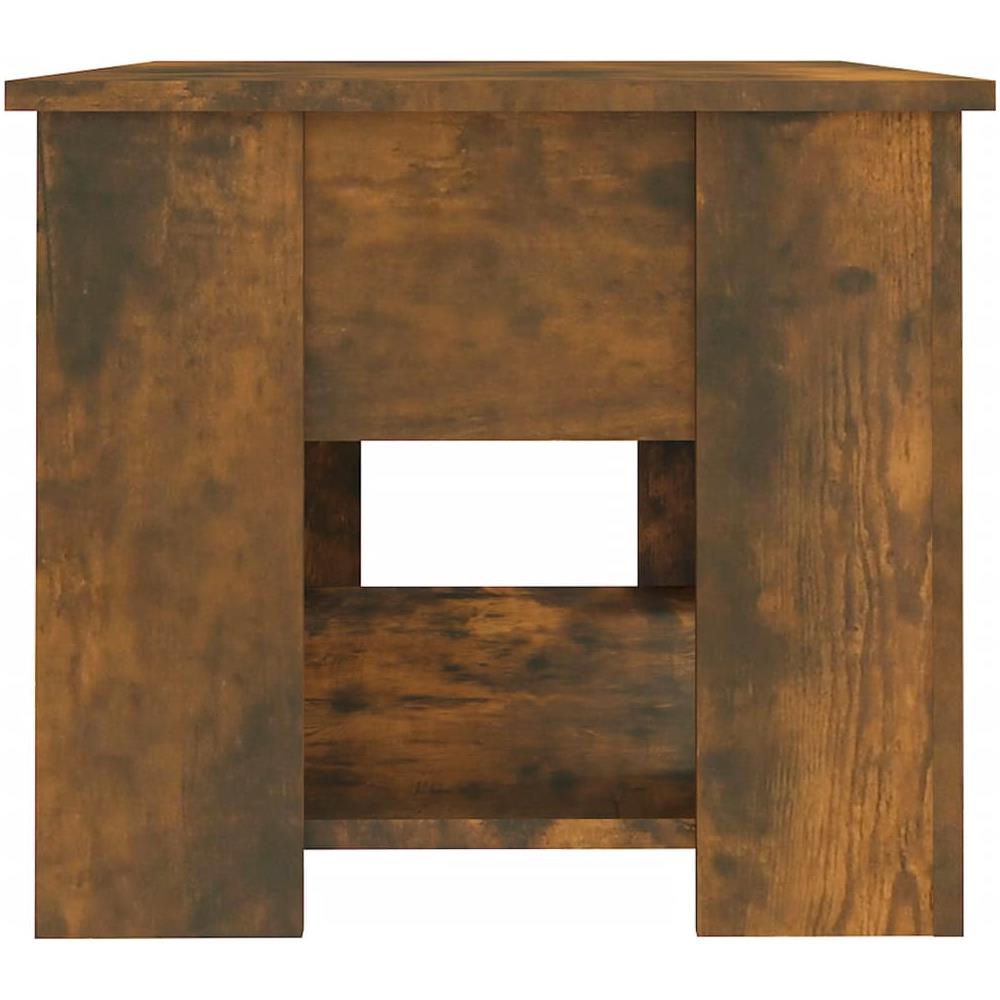 Tavolino Da Salotto Rovere Fumo 79x49x41cm In Legno Multistrato - Foto 7