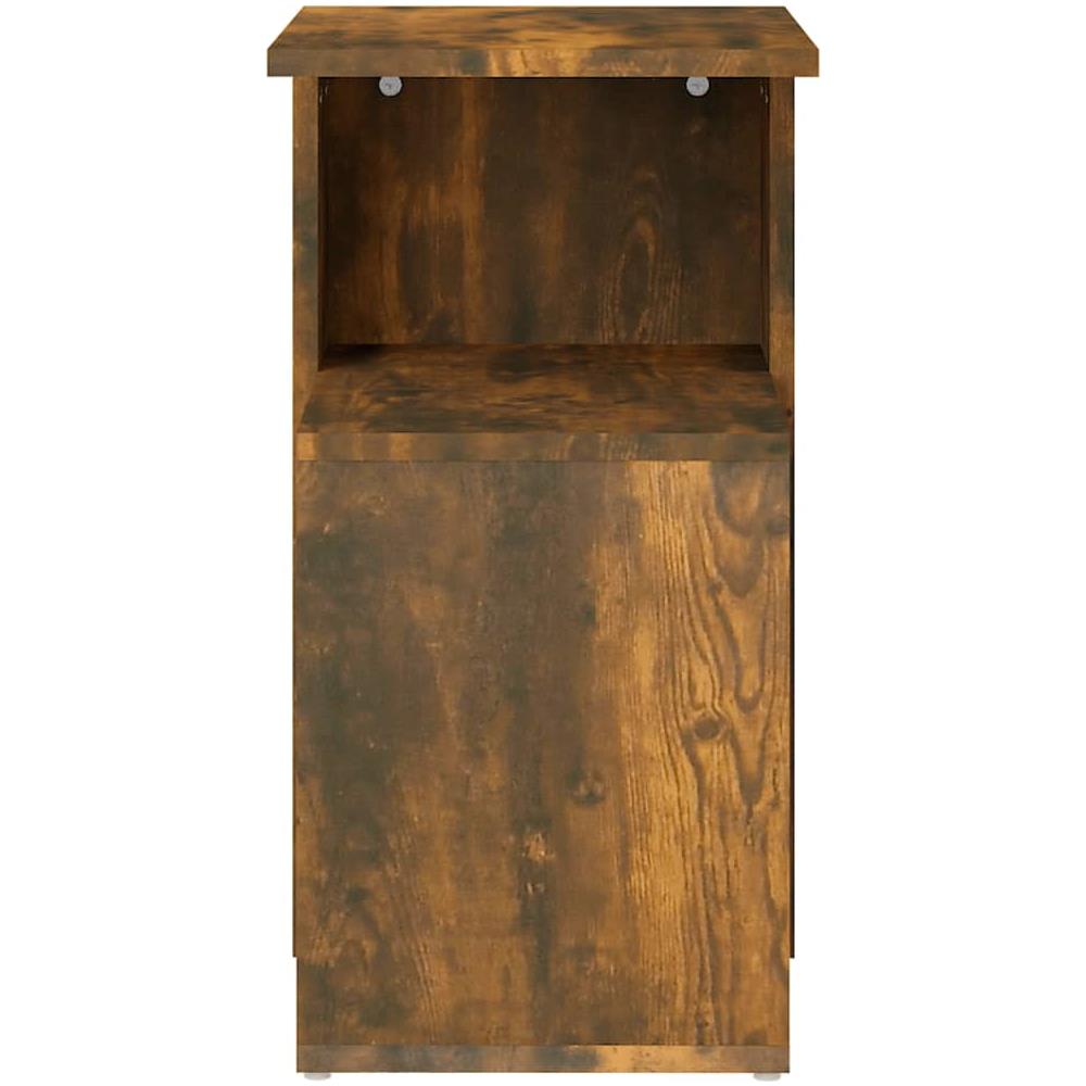 Tavolino Da Salotto Rovere Fumo 36x30x56cm Legno Multistrato - Foto 2