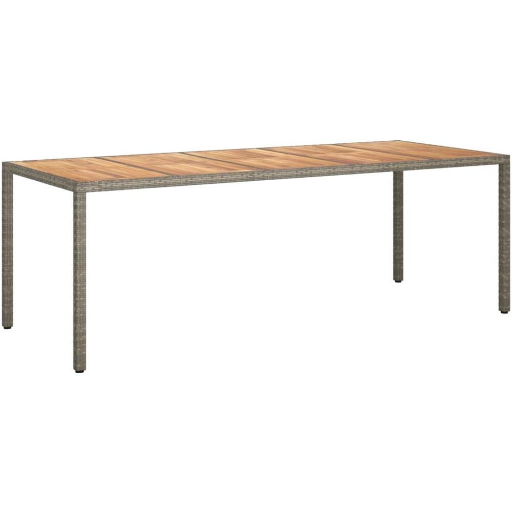 vidaXL Divano Angolare da Giardino con Cuscini Grigio in Polyrattan