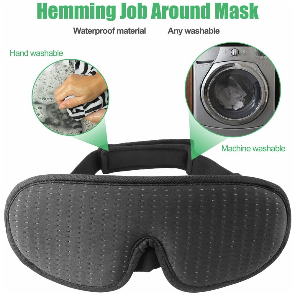 Maschera Per Gli Occhi Con Maschera Per Dormire 3d - Luci Bloccanti - Foto 2