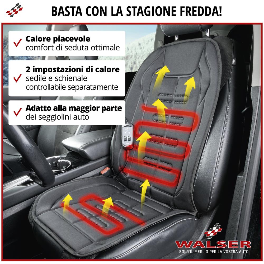 Coprisedile Auto Caldo, Coprisedile Schienale E Parte Del Sedile Riscaldabili Separatamente, Cuscinetto Riscaldante Per Sedile Auto Con Spina A 12 Volt - Foto 2