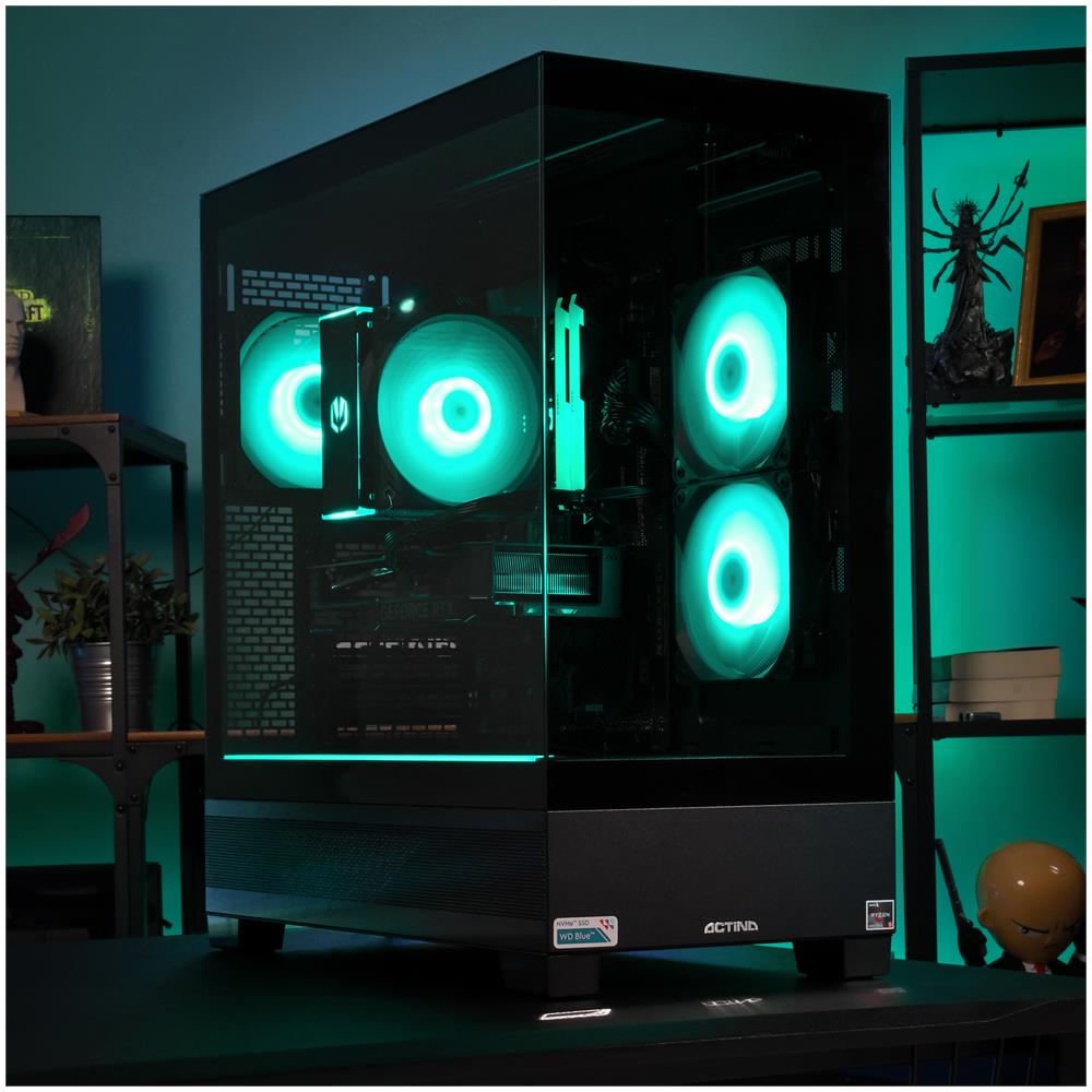 5901443383680 PC AMD Ryzen™ 5 7600 32 GB DDR5-SDRAM 1 TB SSD AMD Radeon RX 7700 XT Midi Tower Nero - Foto 17