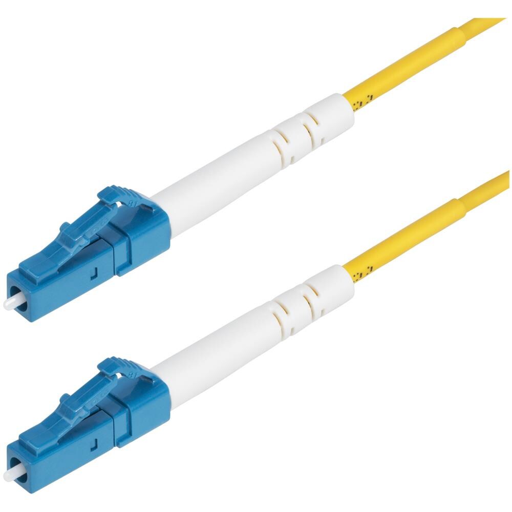 Cavo in fibra ottica simplex monomodale OS2 da LC a LC (UPC) da 1m, 9/125µm, 40G / 100G, insensibile alla piegatura, bassa perdita di inserzione, cavo patch in fibra LSZH - Foto 1