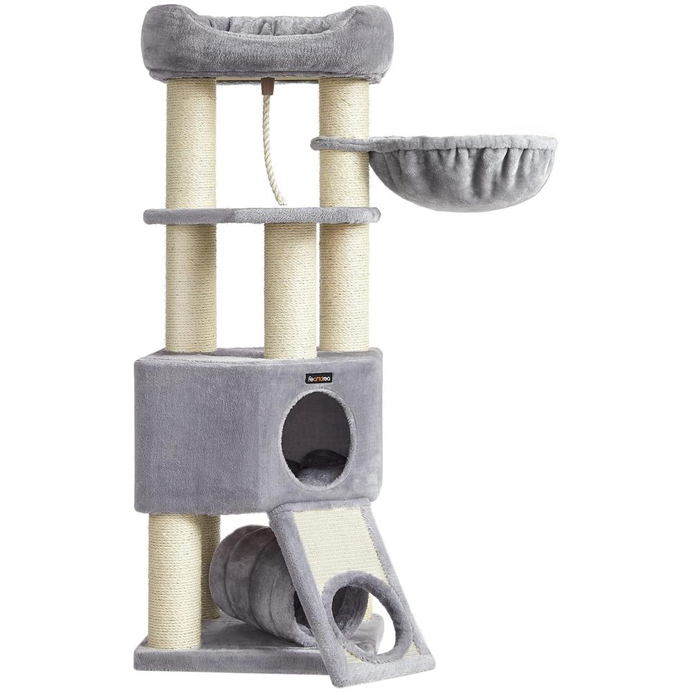 Tiragraffi per gatti - Grigio chiaro, materiale morbido PCT002N01 - Foto 1